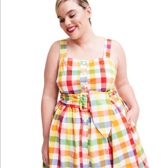 NWT Christopher John Rogers x Target Plaid Dress. Size 2 - Picture 7 of 13